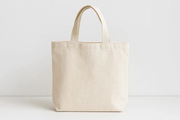 Minimalist Cotton Canvas Tote Bag Reusable Shopping Bag for Daily Use