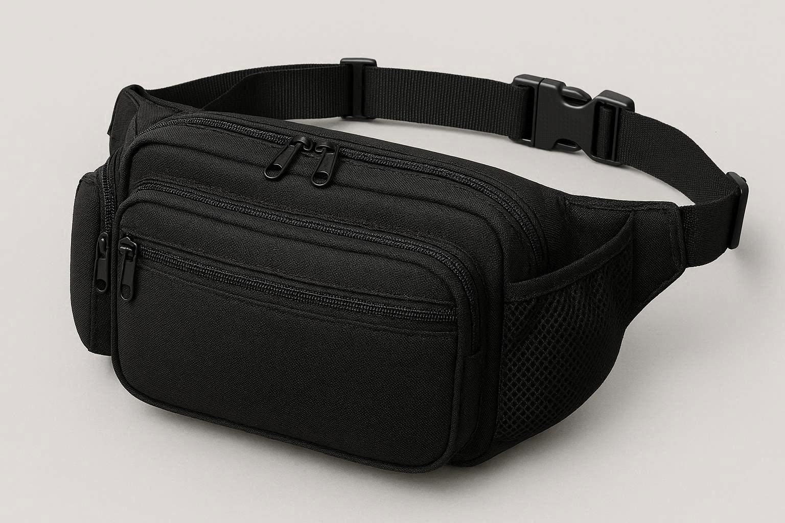 Large Capacity Fanny Pack Multi Pocket Waist Bag for Daily Use - Image 1