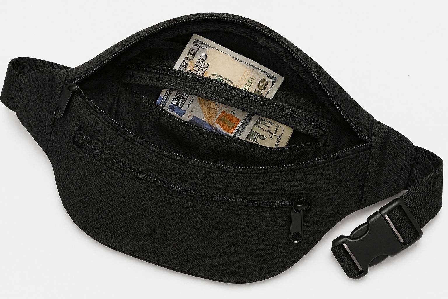 Anti Theft Fanny Pack Hidden Pocket Waist Bag for Travel - Image 1