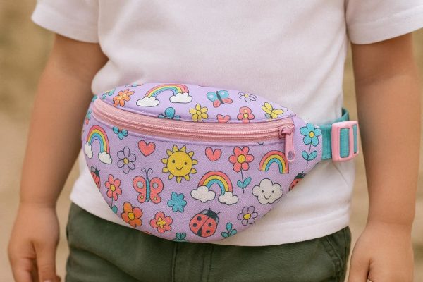 16 Kids Fanny Pack Cute Pattern Waist Bag for Outdoor Activities