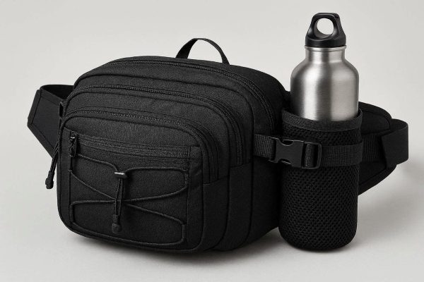 20 High Capacity Fanny Pack with Bottle Holder Waist Bag for Hiking