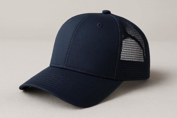 Solid Color Trucker Hat Mesh Back Baseball Cap for Outdoor Sports