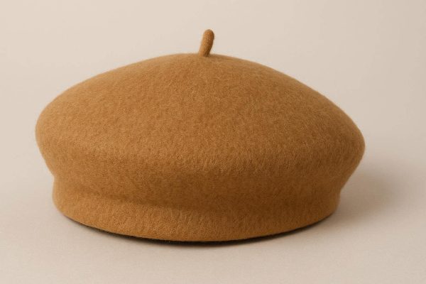 Solid Color Beret Wool Blend Fashion Hat for Women Autumn Winter